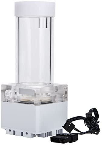 Aramox Pompe de Refroidissement à Eau pour PC avec Tête de Pompe de 3,5 M, Débit Haute Vitesse de 650 L/H pour une Dissipation Efficace de la Chaleur, Conception de Réservoir d'Eau Intégrée pour PC