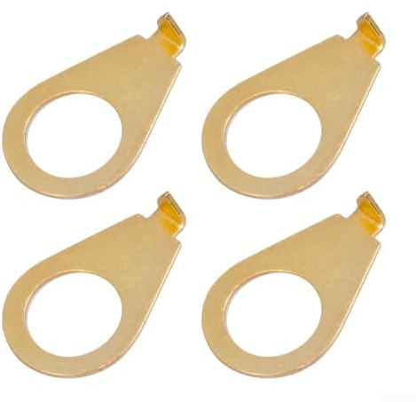 Lot de 4 rondelles de pointeur pour boutons de guitare LP Electric, compatibles avec la plupart des pots métriques (doré)