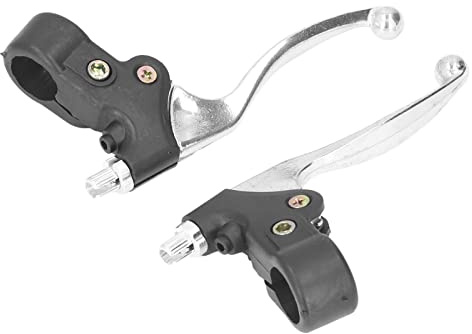 CHICIRIS Universeller, Langlebiger Fahrradlenker-Bremshebelsatz aus Aluminiumlegierung für 47 und 49, Passend für Mini Pocket Dirt Bike ATV, 2 Bremshebel für Gute Bremsleistung, Lenker mit 22 Mm