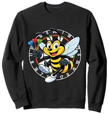 Funny Wasp Darts Player Ally Pally Dartscheibe Design Sweatshirt