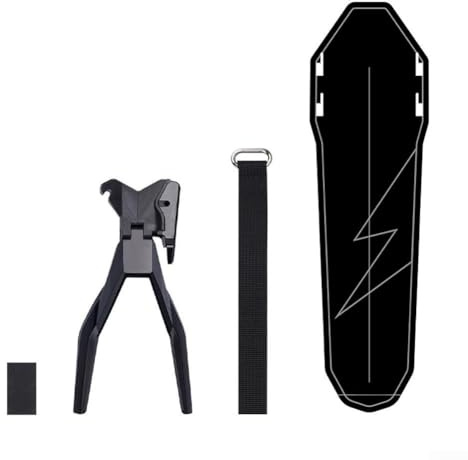 Besttoolifes PP5 - Set parafango posteriore in plastica per bici da strada e montagna per bici, strumento di montaggio per reggisella per paraspruzzi, compatibile con parafanghi da ciclismo (stile