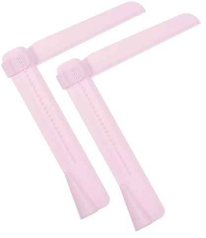 sourcing map 2 Pcs Adjustable Cake Scraper, Adjustable Cake Smoother Edge Smoothing Decorating Tools Kitchen Spatula Decorating Bakeware Tools for Cream Cake Mousse Cheese Fondant, Pink