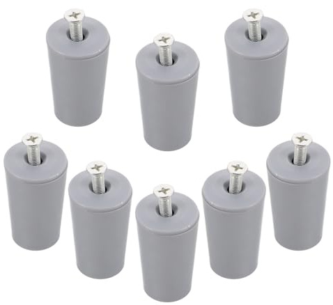 jojofuny Topes para Persianas Enrollables 8 Piezas Gris 4,5 X 2,5 X 2,5 Cm Accesorios para Contraventanas con Tornillos Fijación Segura para Protección y Reparación de Persianas