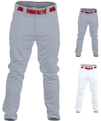 Rawlings PRO 150 Series Game/Practice Baseball Pant | Adult | Solid Color | Relaxed Fit & Jogger Fit | Full Length