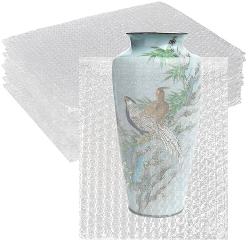 Luftpolsterbeutel, transparent, 40,6 x 50,8 cm, 16 Stück | Doppelwandige Luftpolsterbeutel für Umzug, Aufbewahrung und Verpackung von Geschirr und Gläsern