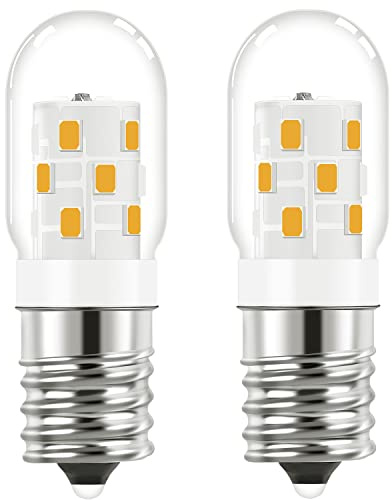 Microwave Light Bulbs Under Hood Stove Top 3W E17 LED Replace 8206232A 40 Watt Appliance Incandescent Bulbs Warm White 3000K, Over Range Lights fit for Whirlpool Maytag GE KEI Stove Hood,110-130V