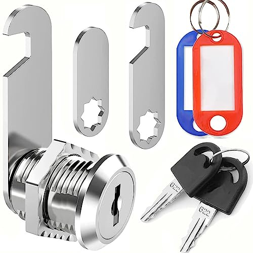ZiYuya Mailbox Lock con chiave differente, serratura cassetto postale, scatola di lettere Lock Armadio Lock Draw Lock Cam Lock Dresser Lock per la mobilia della porta (25mm)