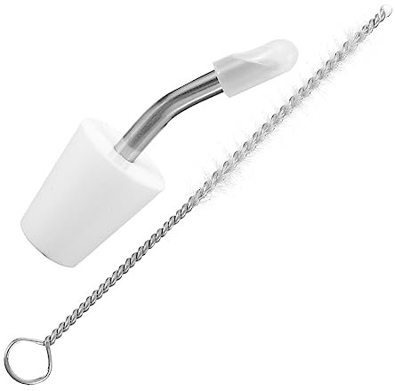 Garneck 1 Set Outdoor Kaffeekanne Auslauf Camping Tragbar Edelstahl Teekannenverlängerung Auslauf Handgebrühter Kaffeekessel Zubehör Wasserkocher Lange