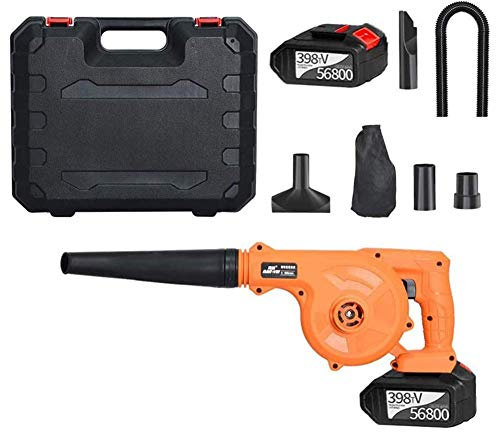 OZBME Souffleur sans Fil Pratique 2 en 1, aspirateur à Feuilles portatif, souffleur de Feuilles de Jardin pour Le Nettoyage de la Maison
