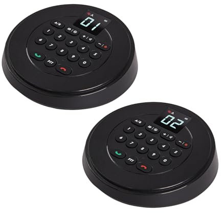 Intercoms Wireless for Home Full Duplex Hands Free Intercom System for Home,Business Office,Bank,Hotel Use with 2500 Feet Range in Open Area