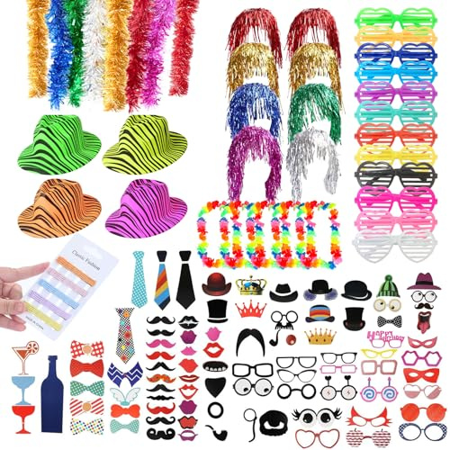 150 pezzi accessori decorativi per scatola fotografica di festa accessori per scatola di foto di nozze set di forniture per feste accessori colorati per matrimoni, compleanni, feste