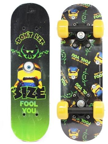 Joy Toy - Minions 3 (2026) mini skateboard in legno - 43 x 12 x 8 cm