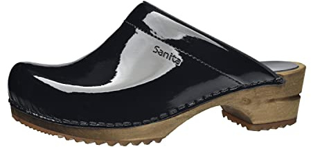 Sanita Classic Patent open 457012-29 Damen Clogs & Pantoletten