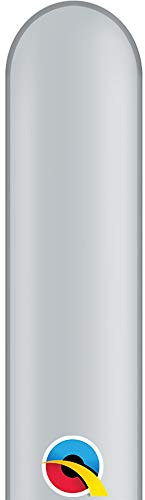 Qualatex 43960 260QSILVER 100CT Modelling or Twisting Balloons
