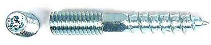 100 Stockschrauben, Torx- und Schlüsselantrieb, verzinkt, 8x50