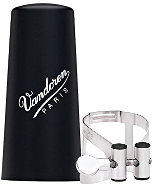 Vandoren LC53PP M/O Blattschraube und Kunststoffkappe für Alt-Klarinette, Zinn-Finish