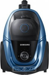 Samsung VC07M3150VU Aspirateur à remorquage sans sac Cyclone Force Animal, 190 W, 3 brosses, bruit 80 dB, Earth Bleu