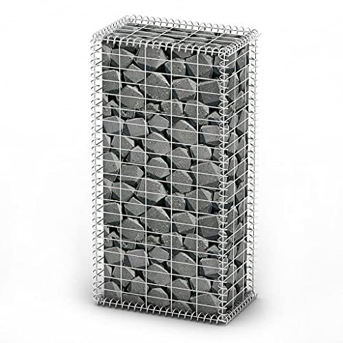 vidaXL Gabion Panier W/Couvercle Conservant Murale Jardins Bordure Cage 100,1 x 50 x 30 cm