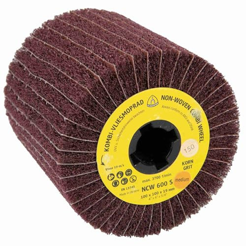 Klingspor NCW 600 S Vliesmopräder Kombination, 100 x 100 x 19 mm Korn 100 Medium Art.: 258906