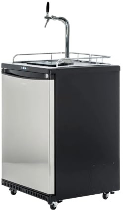 ich-zapfe Fassbierkühlschrank bis zu 50L Fässer (Bierbar) - inkl. Schanksäule Elegant und Kompensatorhahn