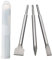 HPMAISON Burins SDS Plus, Tige Hexagonale Set 3 (Burin Large, Burin Plat, Burin Pointu) pour Béton, Carrelage, Blocs, Brique, Granit, pour Tous Les Marteaux à Percussion SDS Plus et Marteau électrique