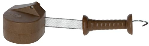 KERBL Premium Tor-Set FLEXIGATE green (Koppelzaun mit 40 mm Band & 6 m Länge, 36,5 x 15,5 x 14 cm Stromzaun in Braun) 442398
