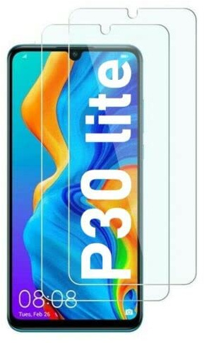 [2 Stück] Panzer Schutz Glas kompatibel mit Huawei P30 Lite Displayschutzfolie,Schutzfolie Schutzglas 100% Fingerabdrucksensor Nano 9H