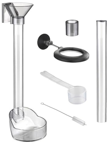 Tube d'alimentation pour Crevettes, Tube d'alimentation Assemblé avec Tube d'extension Tube d'alimentation Réglable et Plaque pour Poissons d'aquarium Crevettes Crabe