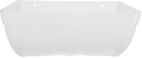 Yardwe Chicken Feeder and Waterer Set, Plastic Poultry Feeder Ducks Feeding Trough Hanging Fence Feeder Chick Starter Kits for Goat Chicken Goose Deer Sheep Piglets