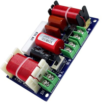 Malloy 2-Wege-Audio-Crossover-Teiler, Audio-Lautsprecherfilter, Heimkino-HiFi-Stereo-Crossover-Filter