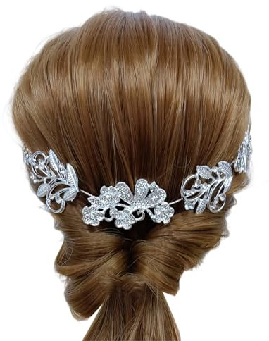 FAIRYGATE Serre Tete Femme Mariage Bridal Mariée Cheveux Crystal Headband Strass Headwear Accessoires de Cheveu pour Femmes et Filles Bijoux de Fantaisie D05325