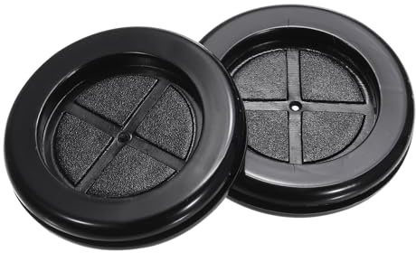 QUARKZMAN Pasacables de Goma Redondo de Doble Cara, Diámetro de 40 mm, Diámetro Interior de 35 mm, para Protección de Cables, Juego de 8 Unidades