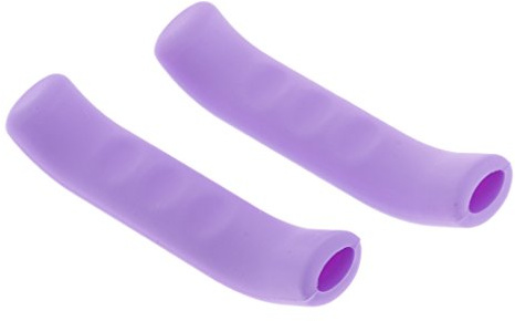 Pleayietoopiatiey 1 par de fundas suaves para palanca de freno de bicicleta, color morado