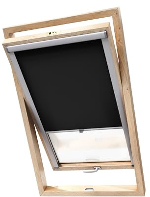 Stylo Tenda Oscurante Per Finestre Da Tetto – Per Finestre FAKRO - 100% Oscuramento - Alluminio Per Finestre FAKRO – Isolamento Termico – Protezione Solare - Nero FAKRO 78/160