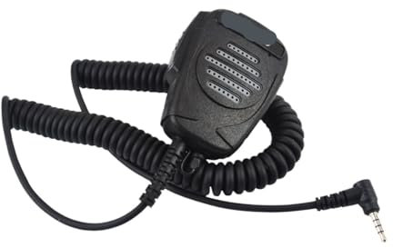 PLACKE Hiroyasu Handmikrofon Högtalare Mic 3,5 mm Y-kontakt Anslutning Passar for HIROYASU HI-R23 Zello Walkie Talkie Vertex Standard VX-531