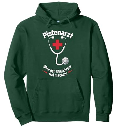 Pistenarzt , Kostüm für Skifahrer beim Apres Ski Pullover Hoodie