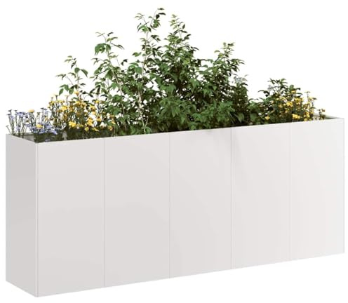 vidaXL Pflanzkübel 200x40x80 cm Edelstahl