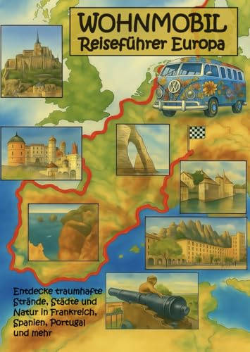 Wohnmobil Reiseführer Europa: Entdecke traumhafte Strände, Städte & Natur in Frankreich, Spanien, Portugal & mehr – mit Tipps zu Camping, Gadgets & Reise-Must-Haves