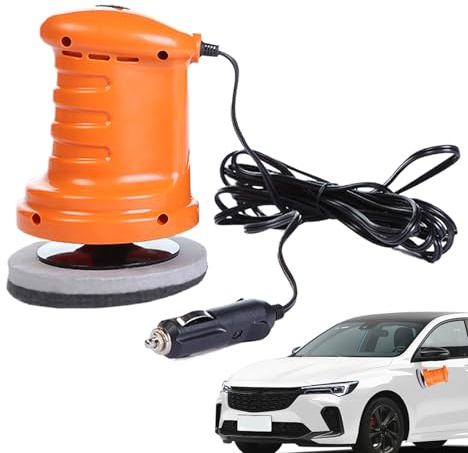 Ruwshuuk Polisseuse Lustreuse Voiture - Polisseuse 12 Volts Pour Automobile,Accessoires D'Entretien Auto Tampon Pour Carrosserie Pour Métal Atelier Extérieur Bois Verre Sol Meubles Marbre Maison Cuir