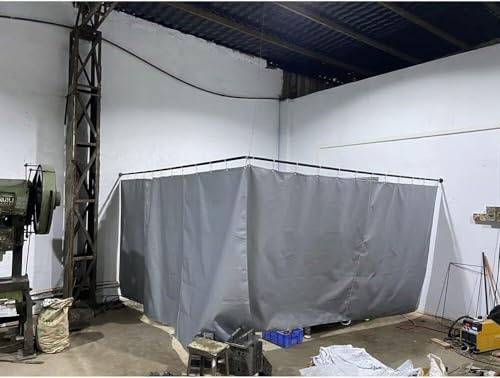 GPECTIFO Welding Curtains For Industrial Use, Silicone Coated Fibreglass Blankets - Heat Resistant - Flame Retardant Screens For Workshops, Welders And Cutters(2x2.2m)