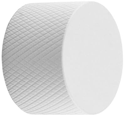 Kooples Hardware Knurled Dimmer Knob Only Solid Metal Textured Replacement Control Cap Modern Decorative Light Switch Upgrade (White)