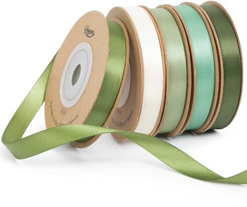 Keypan Satinband Grün Geschenkband & Schleifenband 10mm x 45,7m