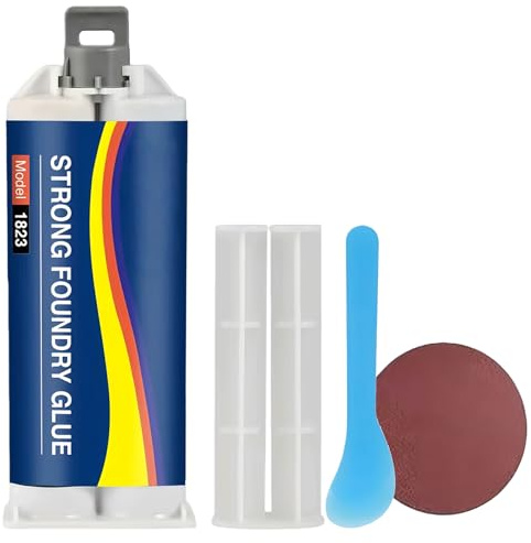 Metal Glue, AB Super Glue Waterproof & Heat-Resistant, High Strength Adhesive for Cast Iron, Ceramic, Hard Plastic 100ml