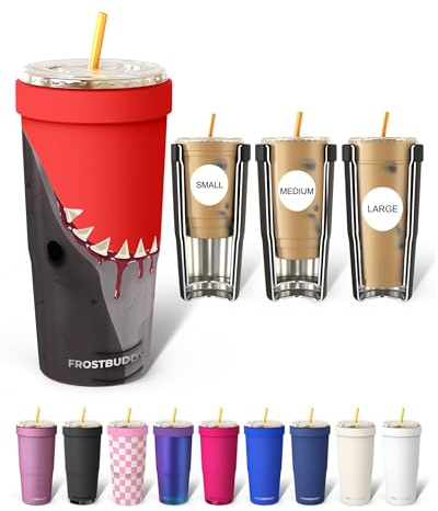 Frost Buddy Togo Buddy 30 oz Stainless Steel Vacuum Insulated Tumbler To Go Coffee Cup – Iced Coffee Cups, Iced Coffee Sleeve, Travel Mug, Thermal Cup for Hot & Cold Drinks, Dunkin Cup (Frostbite)