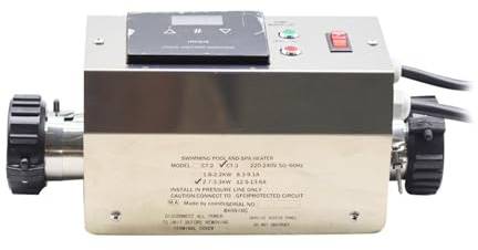 YXZKJZJ Riscaldatore Elettrico for Piscina da 3 kW, for Piscina e Vasca idromassaggio, con termostato. Riscaldamento efficiente