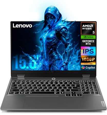 Lenovo LOQ 15.6 Full HD Gaming Laptop, AMD Ryzen 5 7235HS, 16GB Memory, NVIDIA GeForce RTX 4050, 512GB SSD, Luna Grey