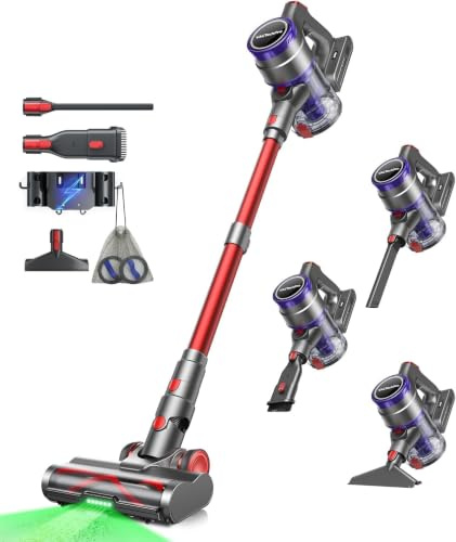 VACTechPro F02 Ultra Aspirateur Balai sans Fil, 600W/55KPa