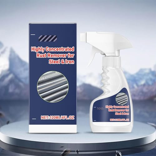 Générique Spray Antirouille pour Métaux, Nettoyant Multi-usages Contre La Rouille, Concentré Et Ultra-Puissant pour Véhicules, Outils, Chaînes, Fer 120 ML (Multicolore-A)