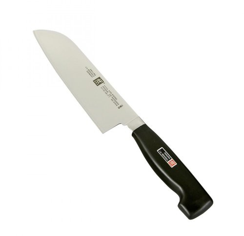 Zwilling FOUR STAR - Cuchillo santoku con hoja forjada de una única pieza Sigmaforge, hoja endurecida al frío Friodur, 180 milímetros, acero inoxidable