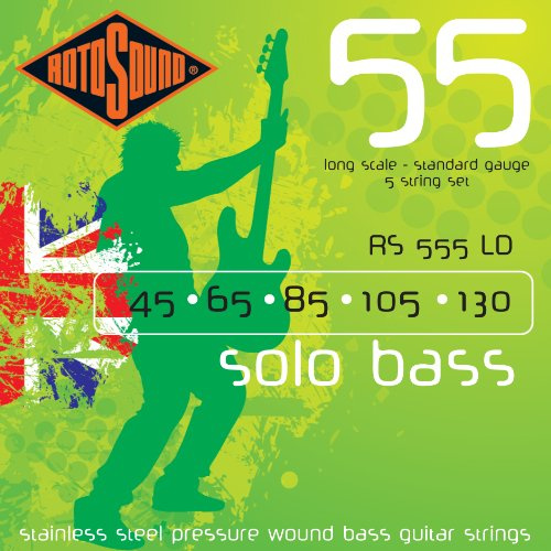 Rotosound Stainless Steel Basssaiten, Standard Stärke (45 65 85 105 130)